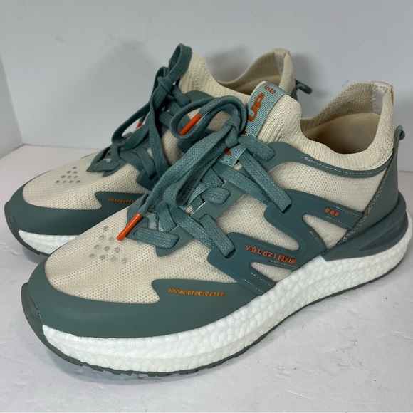 Velez Fly Up Retro Tennis Sneakers Women’s Size 41 US 7.5 Gray Blue Comfort - Picture 3 of 7